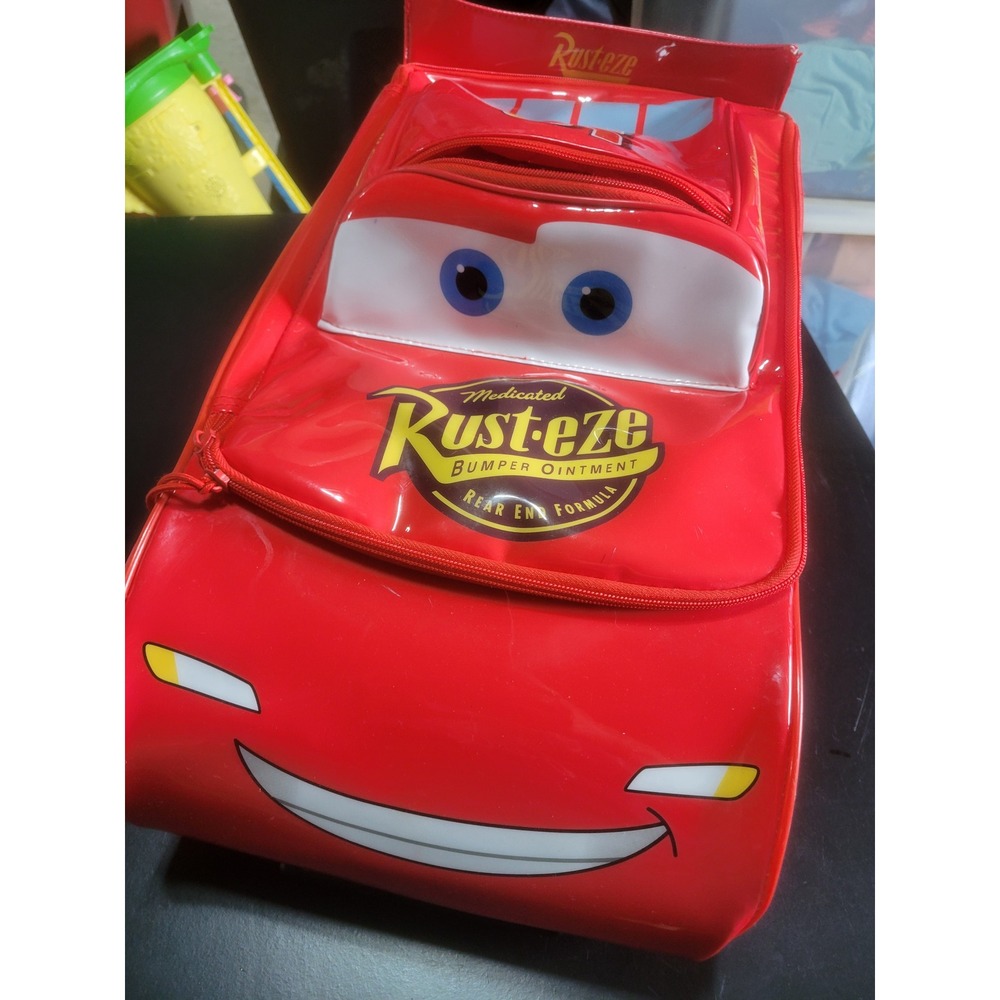 Disney Pixar Cars Lightning McQueen Rolling Suitcase Kids Luggage Rust-eze 95